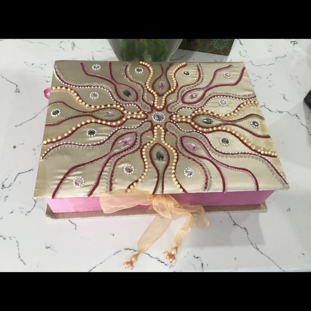 Indian saree choli silk Wedding Formal jewelry box